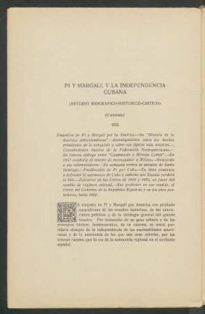 Pí y Margall y la independencia cubana - (Continúa) : (Estudio biográfico-histórico-crítico)