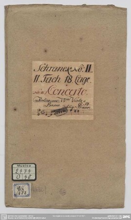 Concertos - Mus.2474-O-40 : vl, strings, bc - e; GraunWV Cv:XIII:121