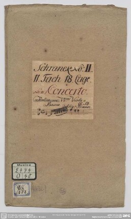 Concertos - Mus.2474-O-40 : vl, strings, bc - e; GraunWV Cv:XIII:121