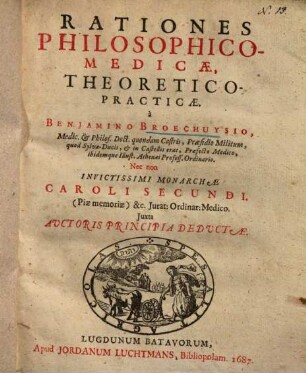 Rationes philosophico-medicae, theoretico-practicae
