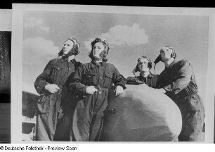 Gruppenporträt von Armee-Piloten (Reproduktion)
