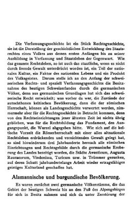 Alamannische und burgundische Bevölkerung.