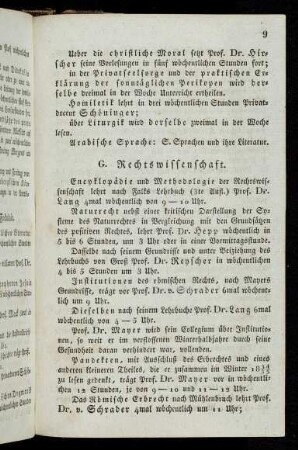 9-11, G. Rechtswissenschaft