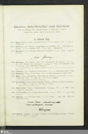 Dichter, Schriftsteller und Gelehrte