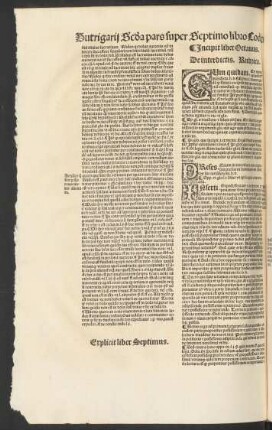 Incipit liber Octavus.