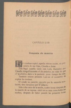 Capítulo LVII - Después de muerta