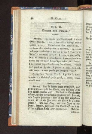 Kap. II. Einname von Smolensk