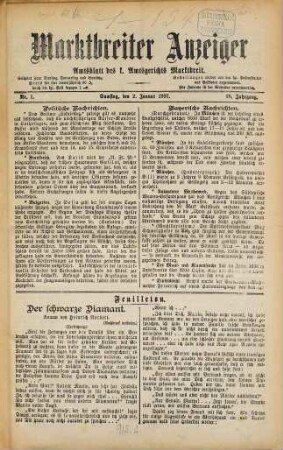 Marktbreiter Anzeiger. 18. 1897
