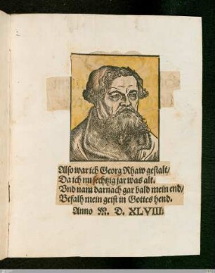 Bildnis Georg Rhau