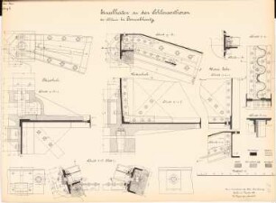 Kanalisierung der Oder Schleuse, Januschkowitz: Schleusentore: Details 1:5