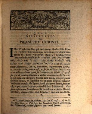 Georgii Goezii ... Dissertatio de praesepio Christi, oder: Von dem Kripplein Christi