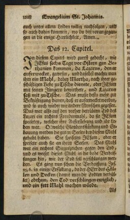 1228-1256, Das 12. Capitel