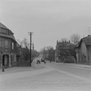 Hainitz, Flachsspinnerei : Hainitz. Ortsansicht. Straßenbild