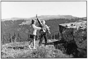 Maramures. Spielende Kinder mit Seifenblasen