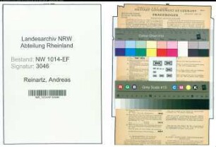 Entnazifizierung Andreas Reinartz , geb. 21.02.1902 (Ingenieur)