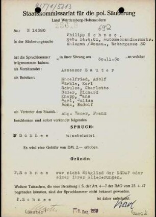 Schnee, Philipp