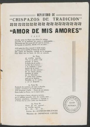 "Amor de mis amores"