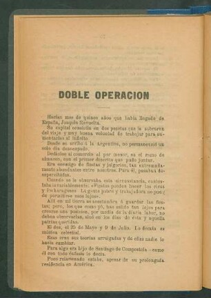 Doble operación