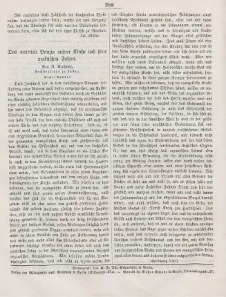 288 Das materiale Prinzip unserer Kirche und seine praktischen Folgen