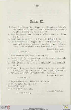 Kasten IX.