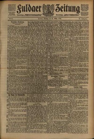 Ausgabe vom Montag, den 22. März 1909.