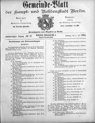 1894,27: No. 27, 8. Juli 1894