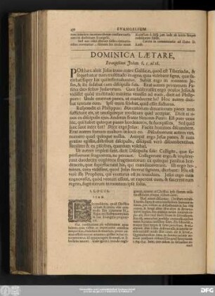 Dominica Laetare, Evangelium Iohann. 6, 1, ad 16.