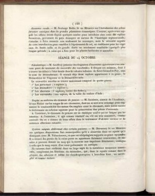 Séance Du 14 Octobre