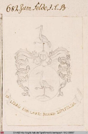 Wappen des Joh. Laur. Bernhard Zum Felde