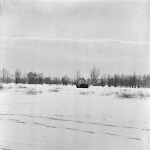 Landschaftsbild. Winter im Spreewald. : Wobraz krajiny. Zyma w Błótach.