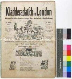 Sammelband des Kladderadatsch über die Londoner Industrieausstellung