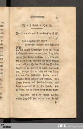 Vierzehnter Brief.