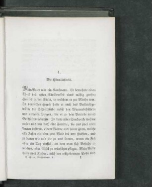 1. Die Häuslichkeit