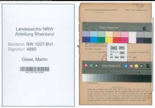 Entnazifizierung Martin Giese , geb. 28.05.1889 (Rektor)