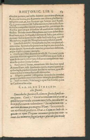 Cap. 10. De Synecdoche speciei.