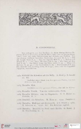 D. Chodowiecki (Nr. 1262 - 2261)