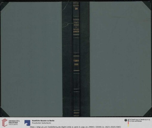 [Band 57]: Erwerbungsbücher des Ägyptischen Museums und der Papyrussammlung: Staatl. Museen Papyrus Sammlung P. 29001-30000