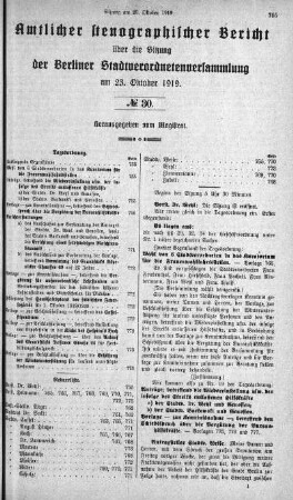 No. 30, 23. Oktober 1919