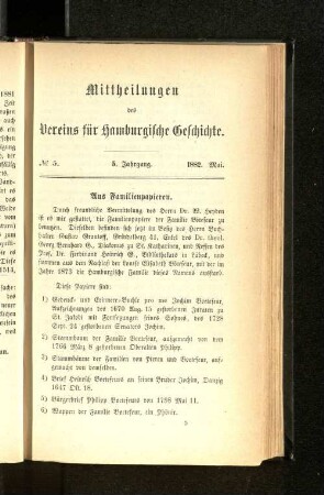 Aus Familienpapieren.