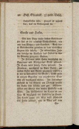 Gerste und Hafer