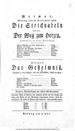 Das Geheimniß