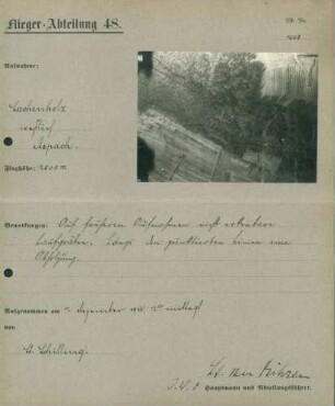Foto der Laufgräben im Lerchenholz westlich von Aspach (Luftbild)