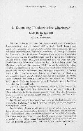 4. Sammlung Hamburgischer Altertümer