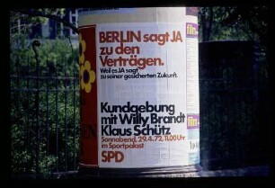 Plakat Ostverträge 16.4.72.