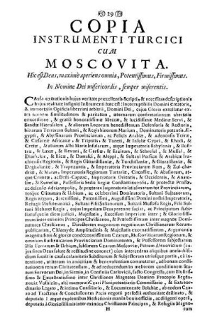 Copia Instrumenti Turcici Cum Moscovita.