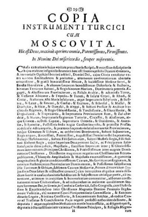 Copia Instrumenti Turcici Cum Moscovita.
