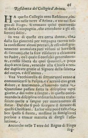 Residenza del Collegio d' Arima