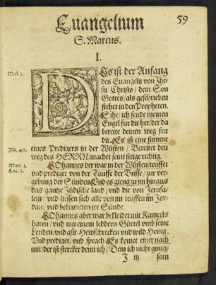 Evangelium S. Marcus.