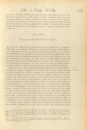 Cap. XVIII. Descripcion del Archipielago Maluco