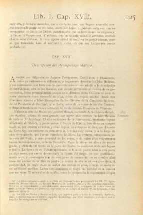 Cap. XVIII. Descripcion del Archipielago Maluco